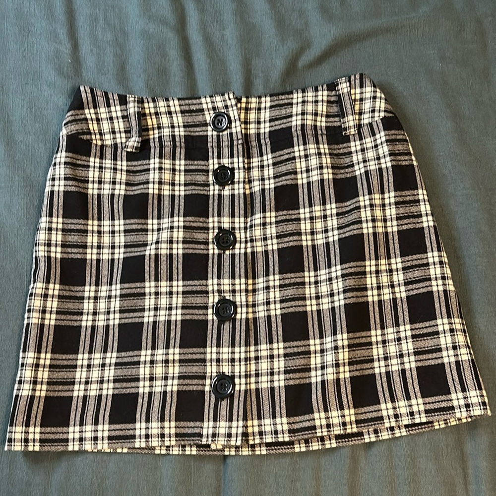 Pendleton plaid midi wool skirt